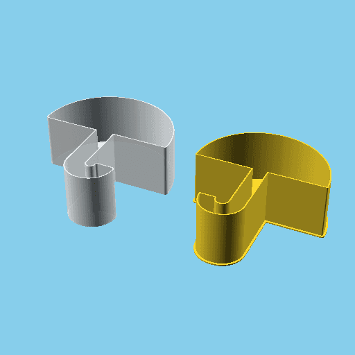 Umbrella (model 2), nestable box (v1) 3d model