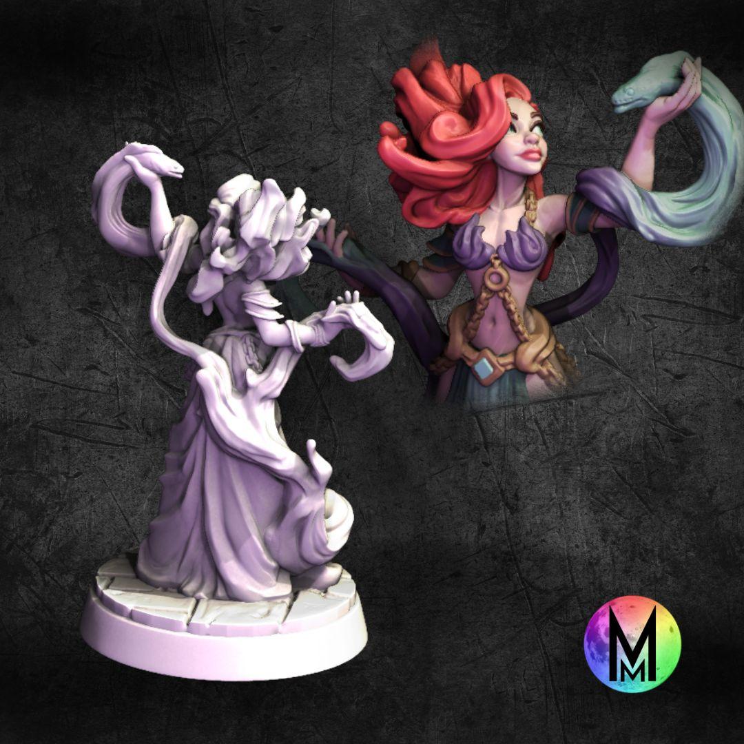 Female Warlock - Princess Eira the warlock ( Little Mermaid Themed Female Warlock ) 3d model