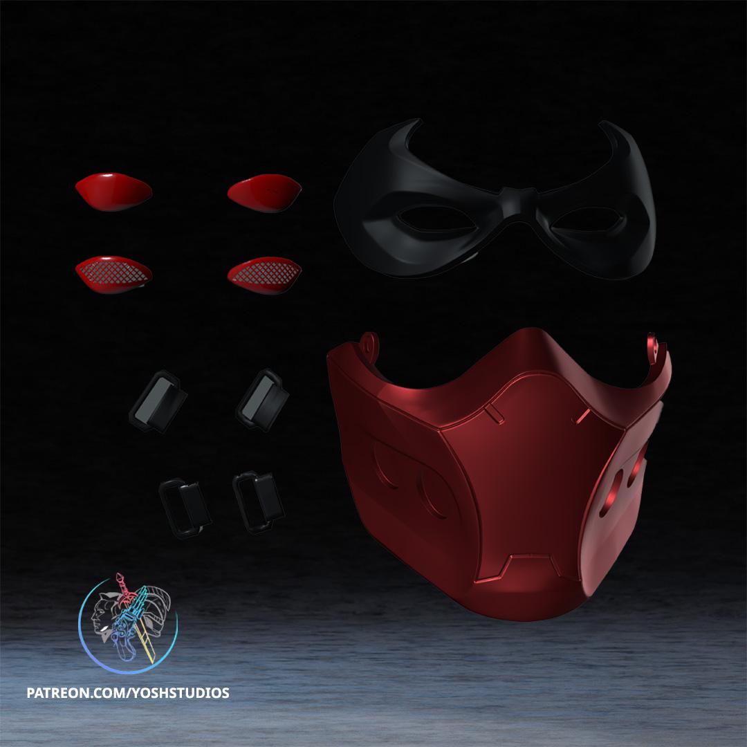 Red Hood Outlaw Mask 3D Print File STL 3d model
