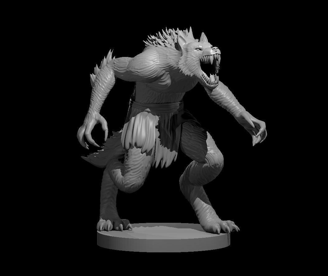 Werewolf - Werewolf - 3d model render - D&D - 3d model