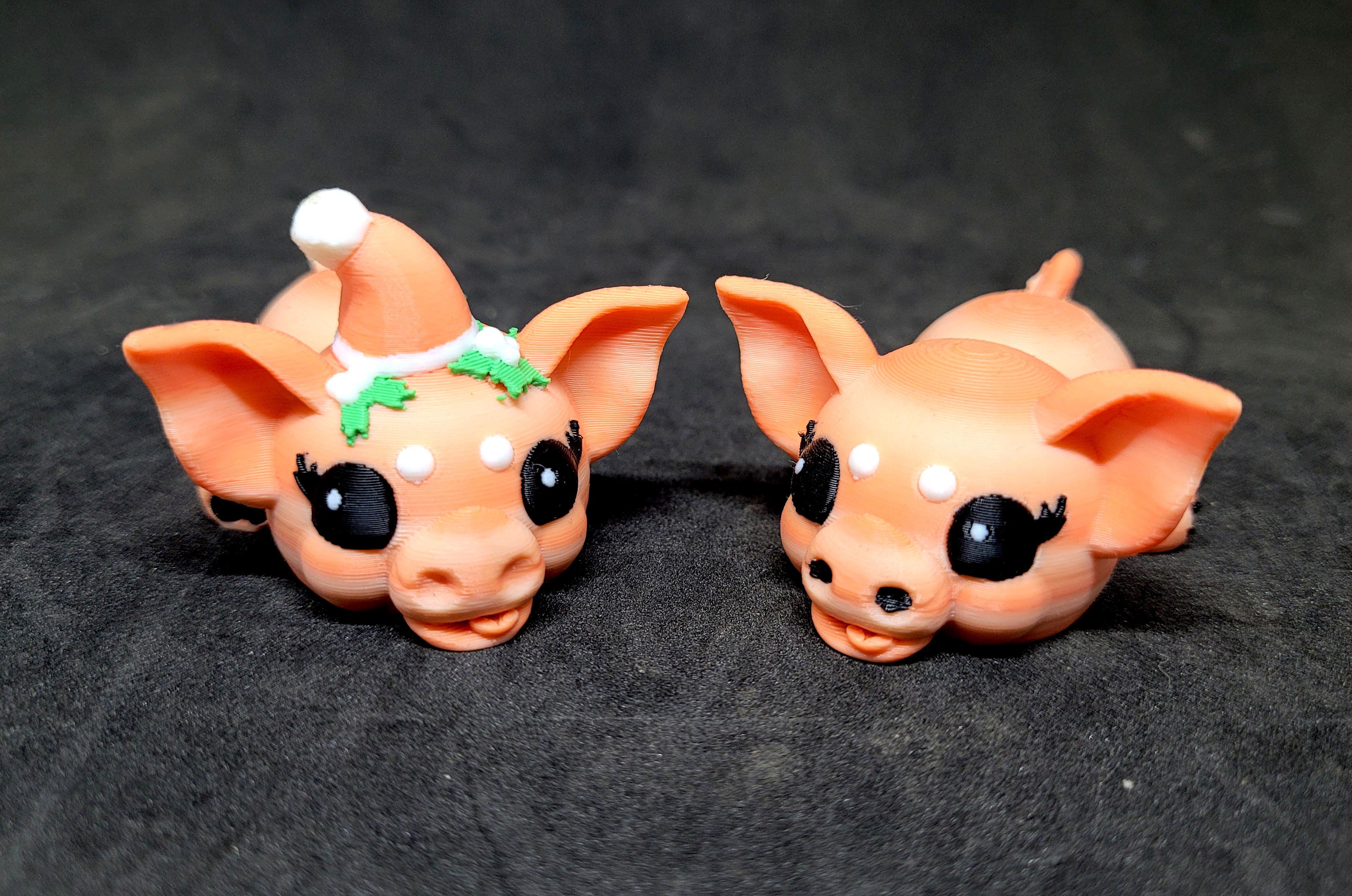 Peggy the Piglet and Christmas piglet *Commercial Version* 3d model
