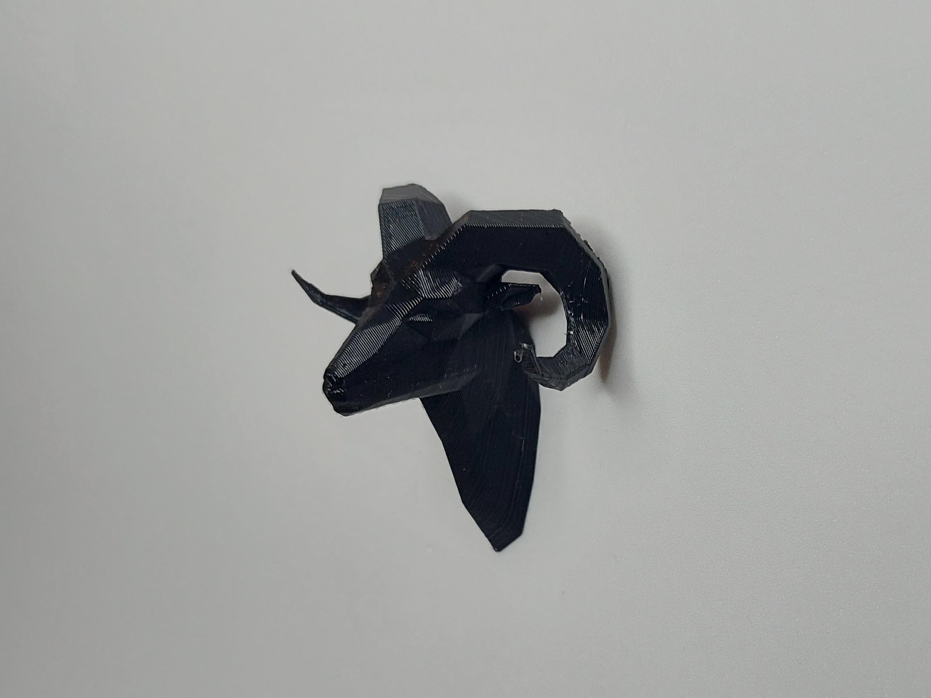 Low Poly Ram Fridge Magnet 3d model