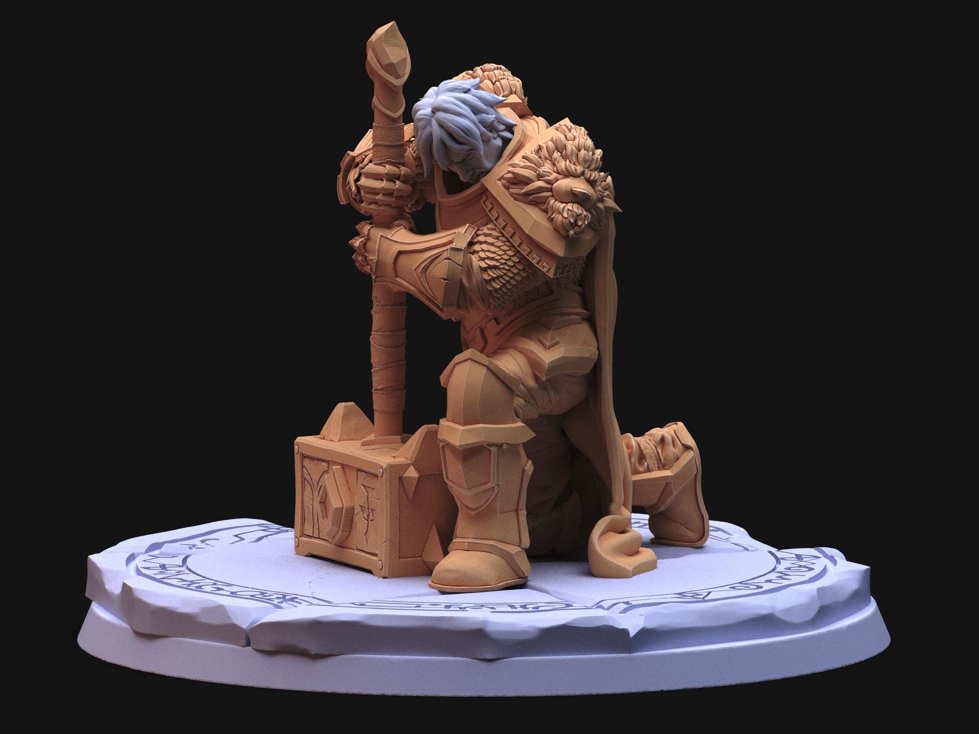 Paladin's revenge, 75mm collectible 3d model