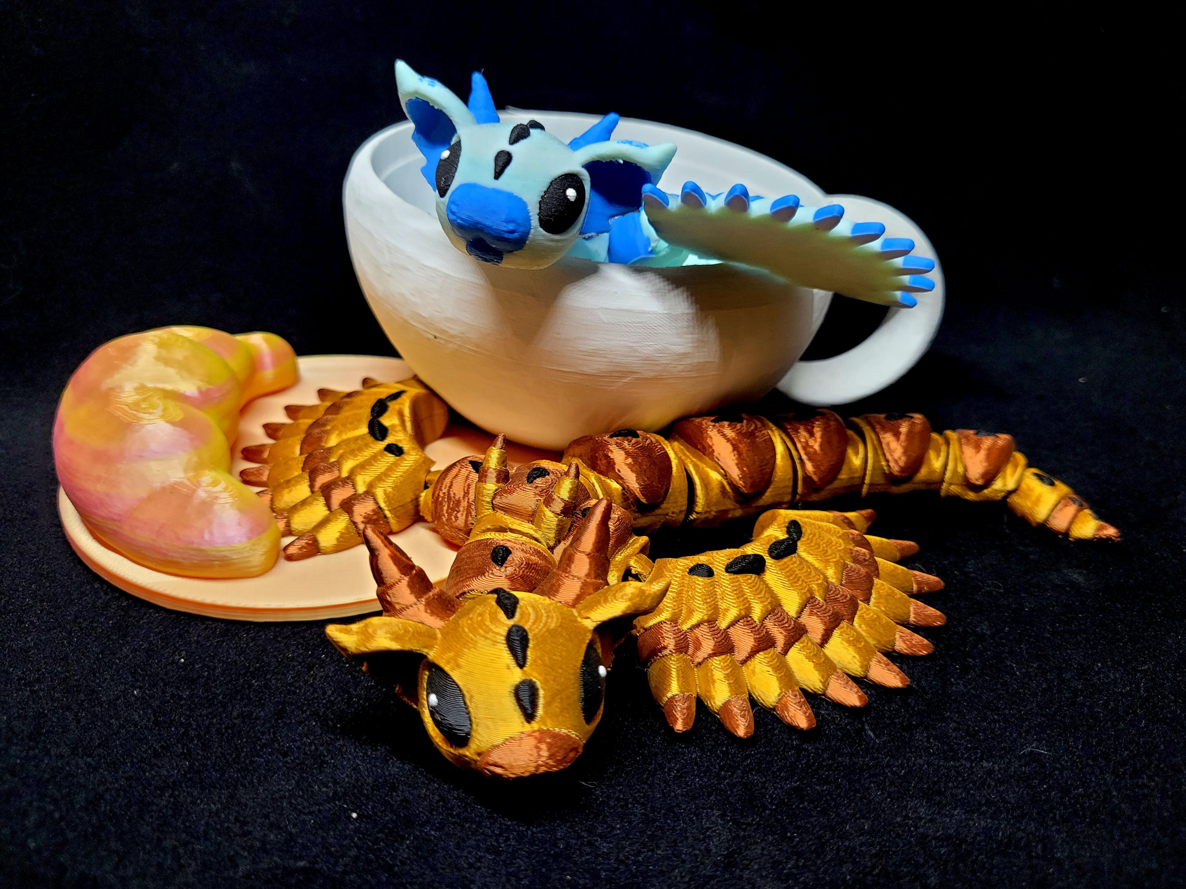 Charm and Chocolate the Croissant Dragons *Commercial Version* 3d model