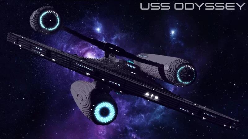 Minecraft USS Odyssey 3d model