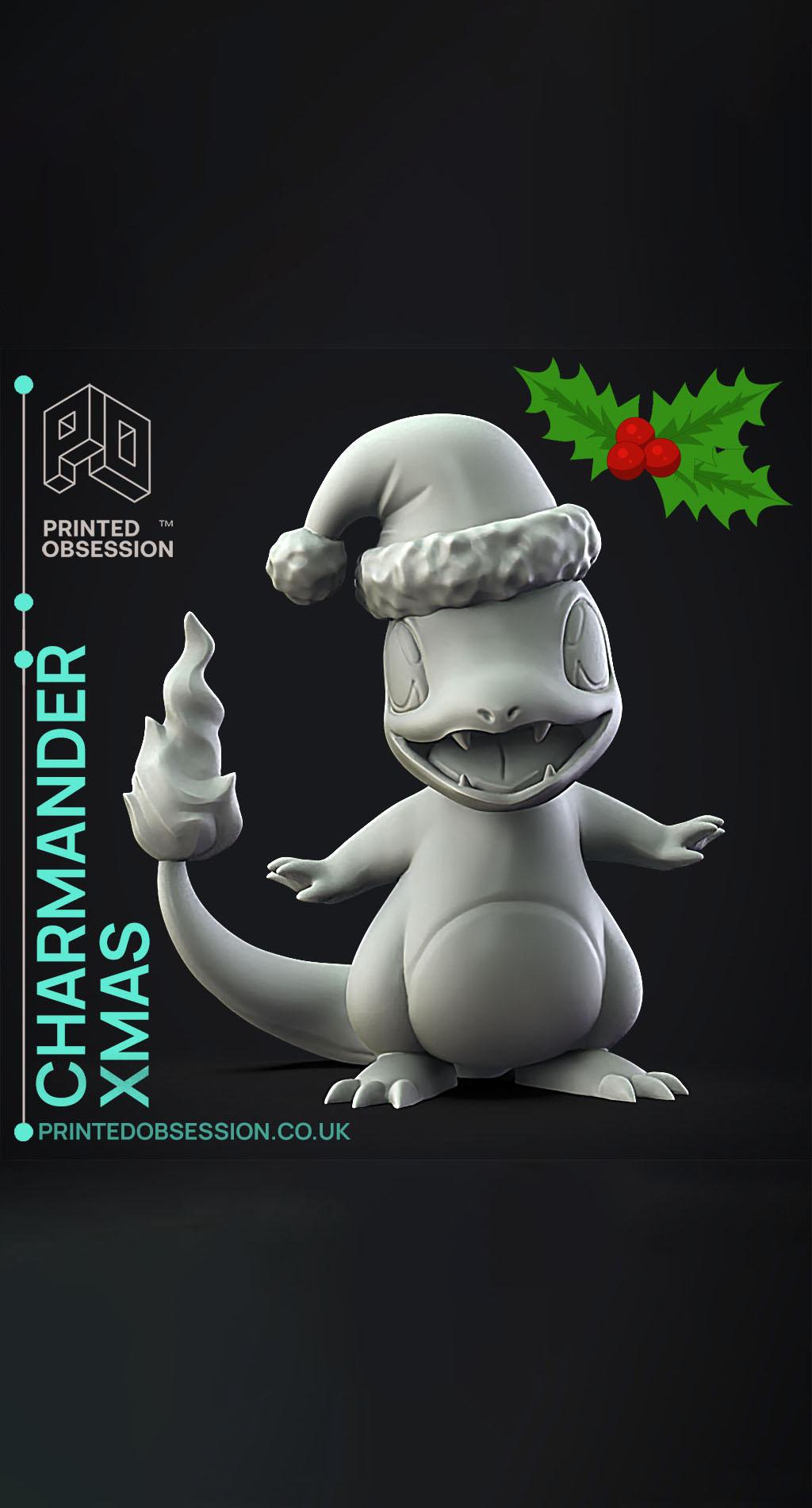 Charmander Xmas - Pokemon - Fan Art 3d model