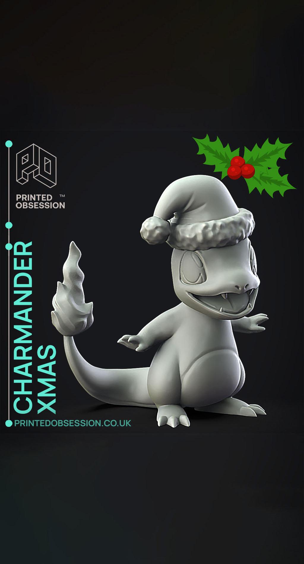 Charmander Xmas - Pokemon - Fan Art 3d model