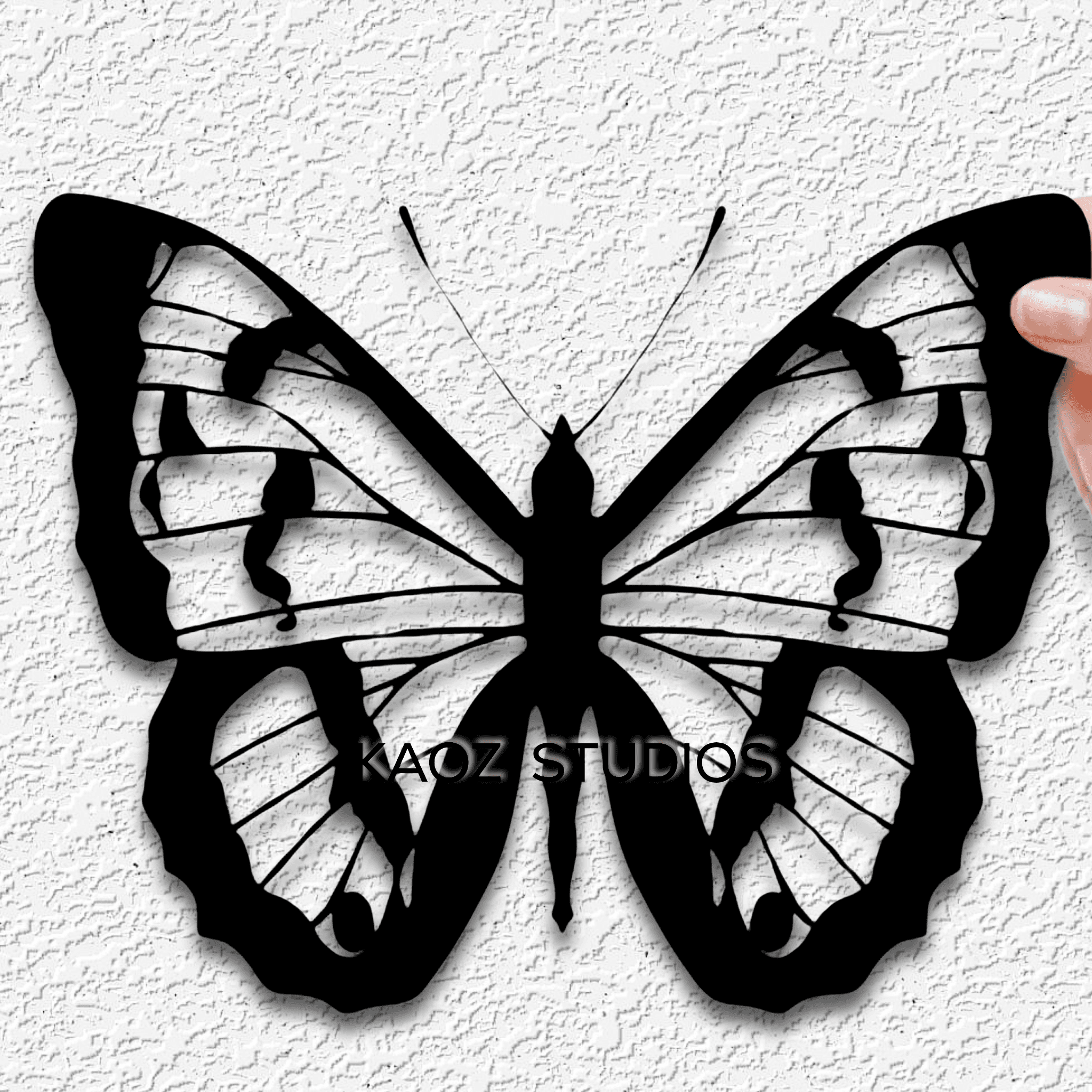 Realistic Butterfly wall art moth wall decor insect decoration 3d model