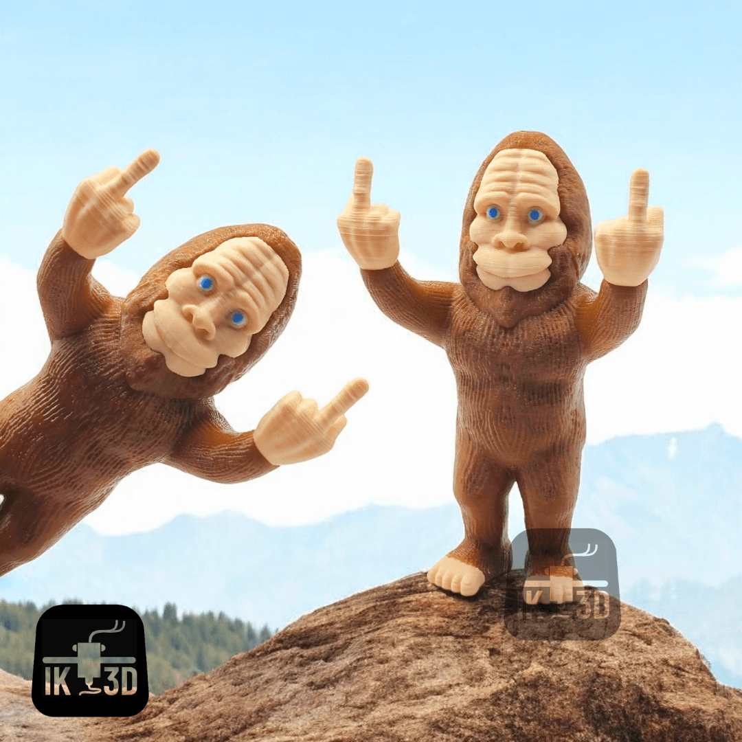 Bigfoot Middle Finger / 3MF Included / No Supports 3d model