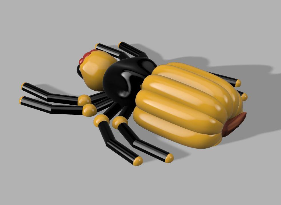 Pumpkin Spider 3d model