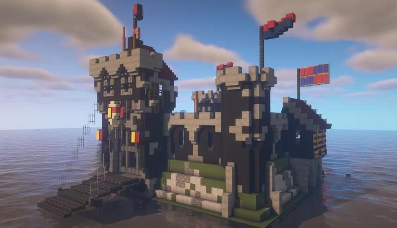 Minecraft Black Knight Castle 3d model