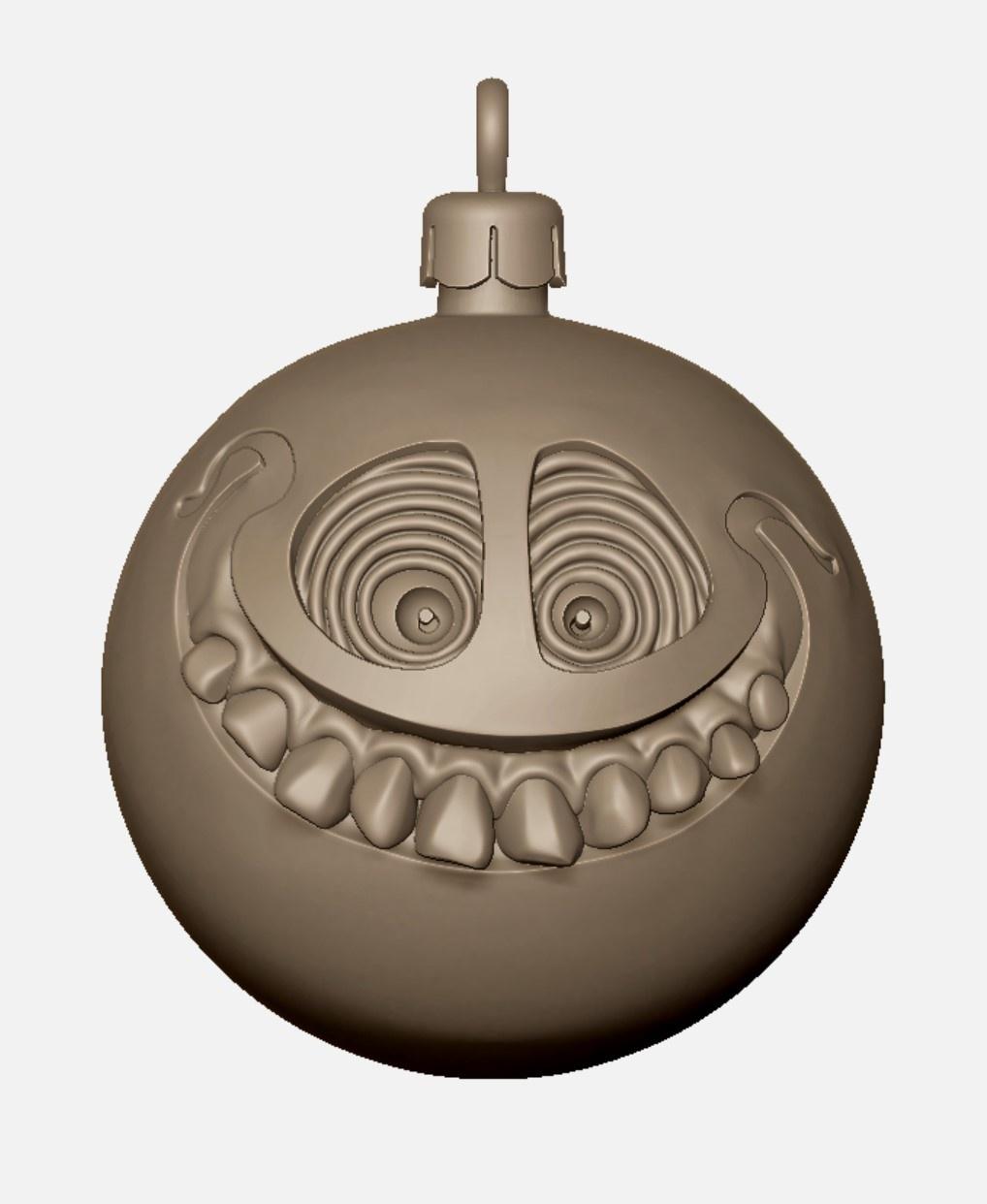 Grinning Christmas Ornament   3d model