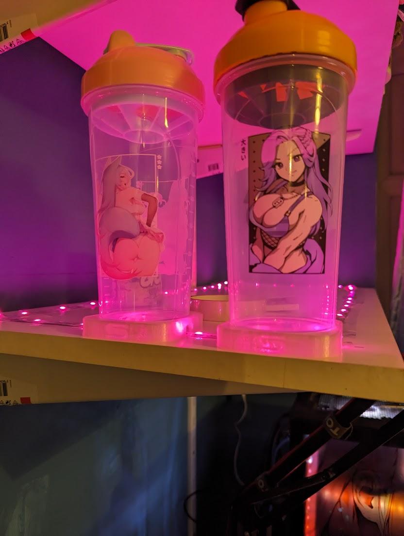 GamerSupps Waifu Cup Stand with LED Channels 3d model