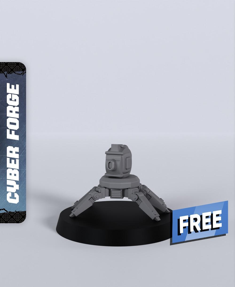 Crabbo - With Free Cyberpunk Dragon Warhammer - 40k Sci-Fi Gift Ideas for RPG and Wargamers 3d model