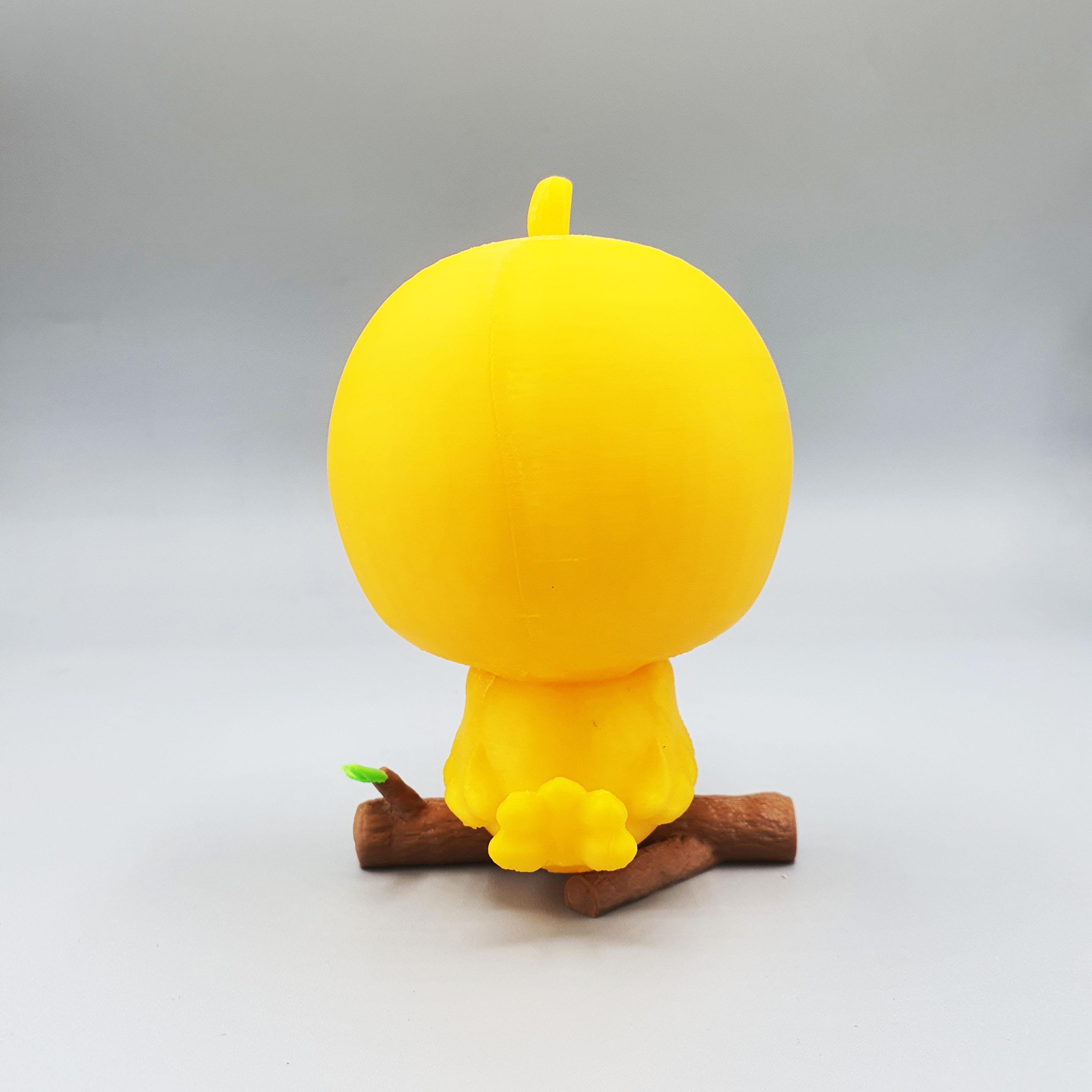 Cute Chibi Bird - Parted Out - Tweety Bird Inspired 3d model