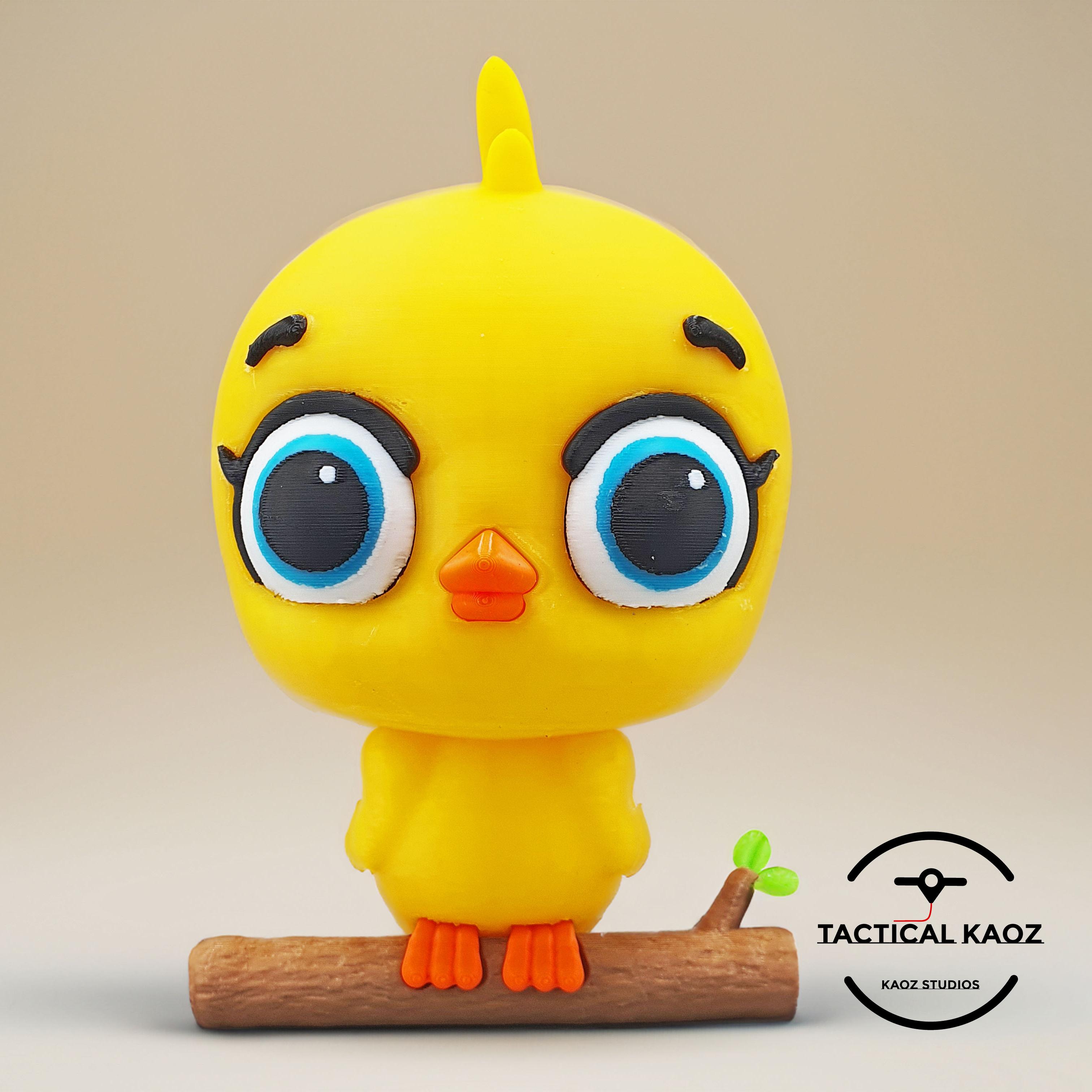Cute Chibi Bird  3d model
