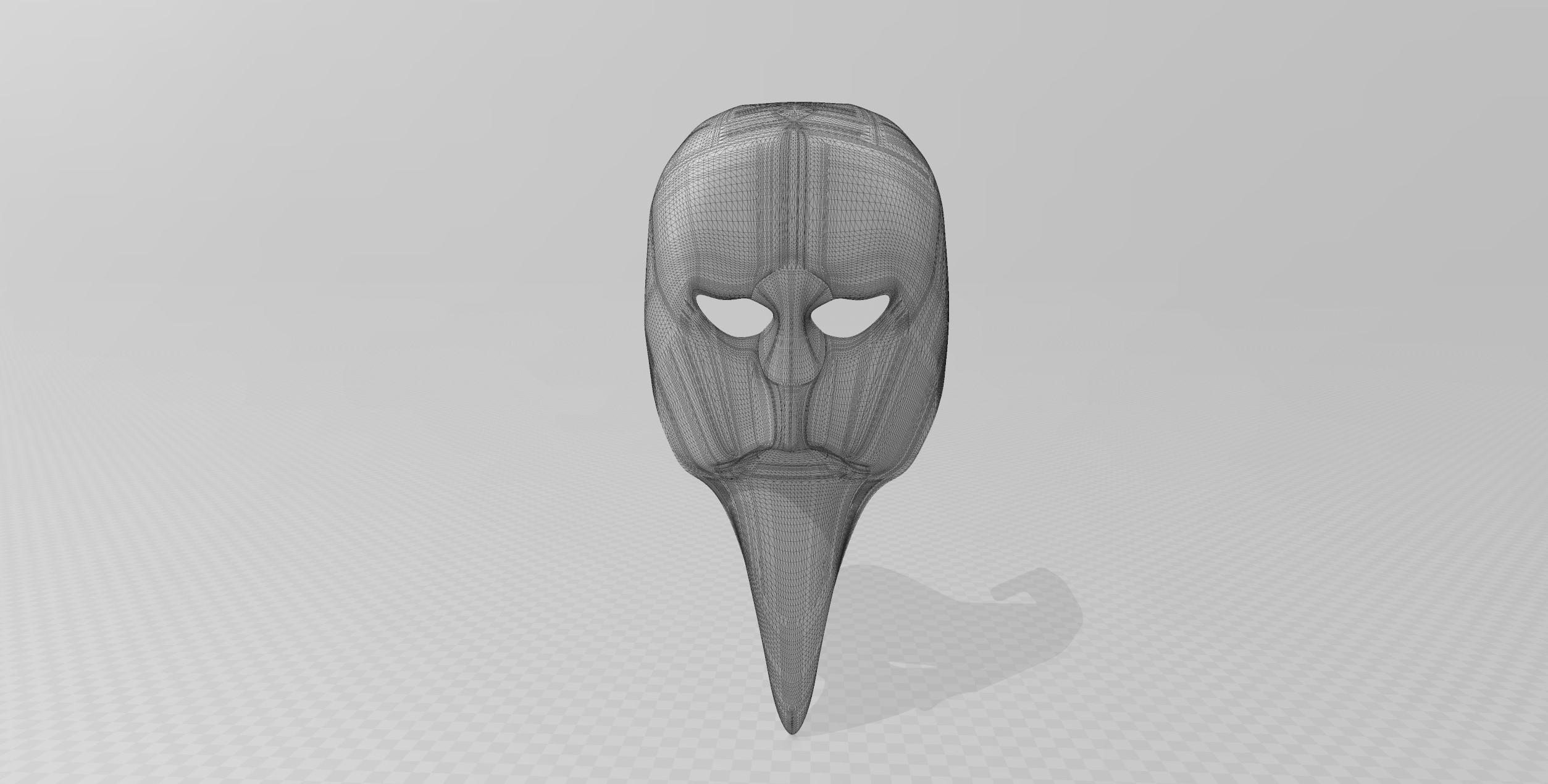 3D Mysterious DD Mask 3d model