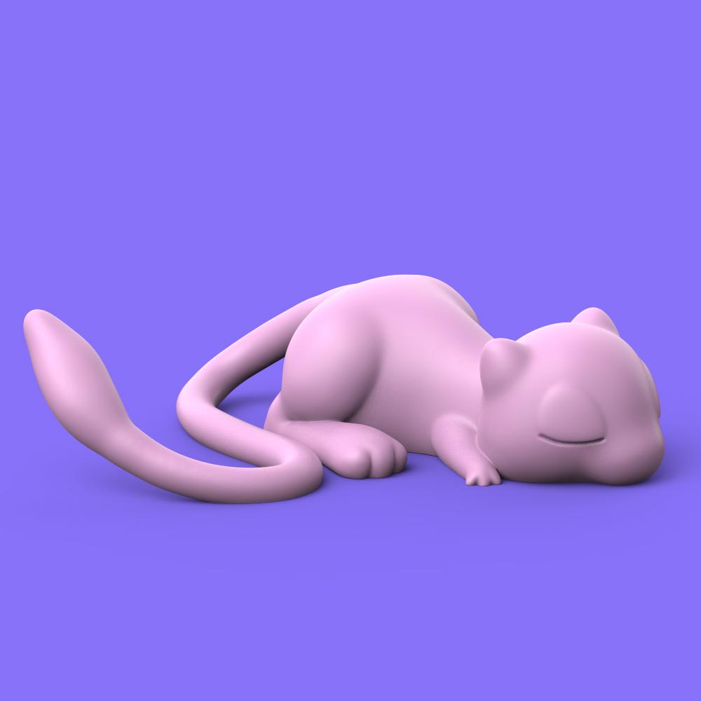Mew Sleeping 3d model