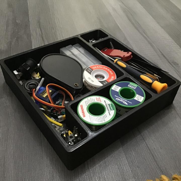 Tool junk storage tray 3d model