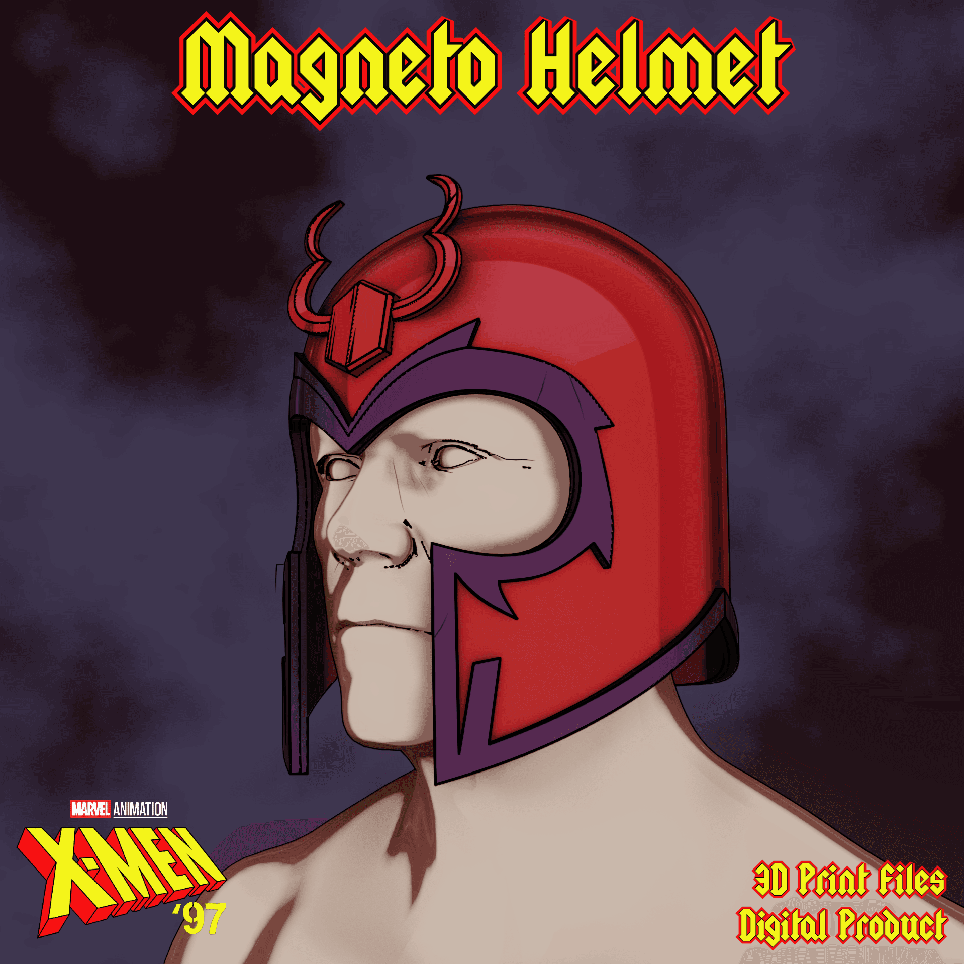 Magneto Helmet X-Men 97' Animated Series  3d model