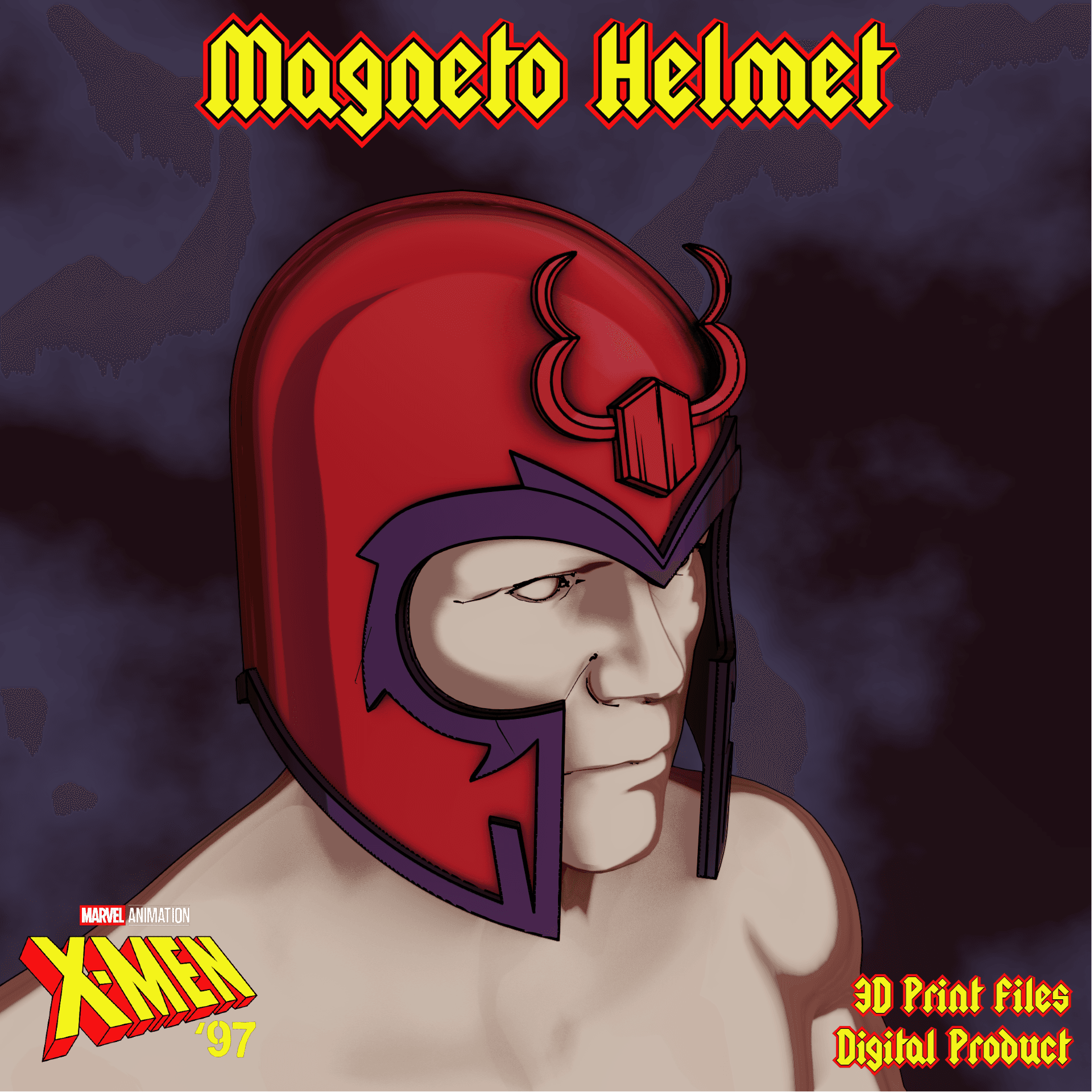 Magneto Helmet X-Men 97' Animated Series  3d model