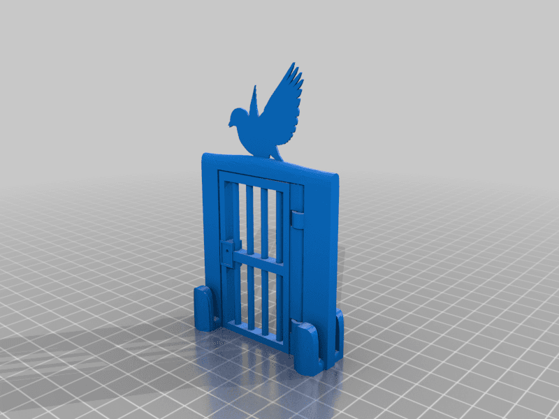 Twitter Jail Bird 3d model