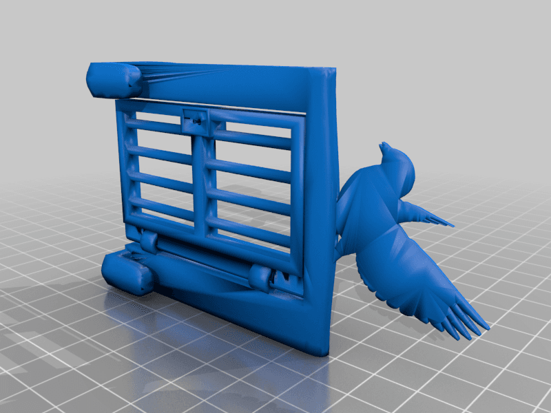 Twitter Jail Bird 3d model