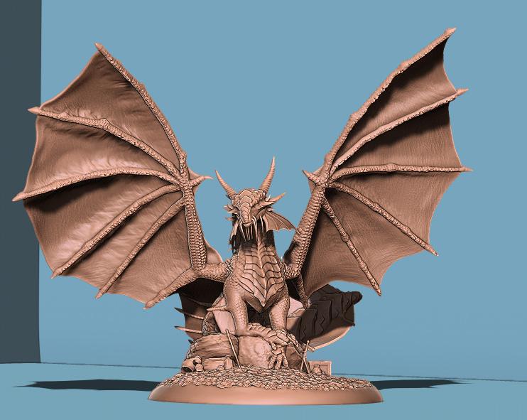 Ancient Gold Dragon 3d model