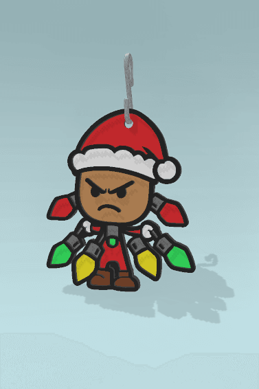 The Christmas Warrior Ornament 3d model