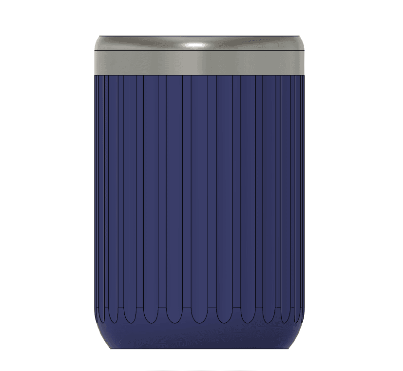 Perfect Ribbed Can Koozie 3d model