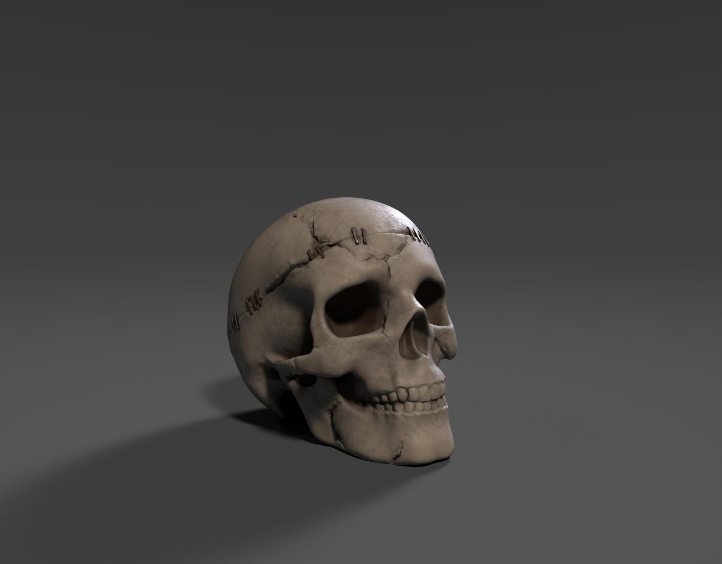 Staple Skull 3d model
