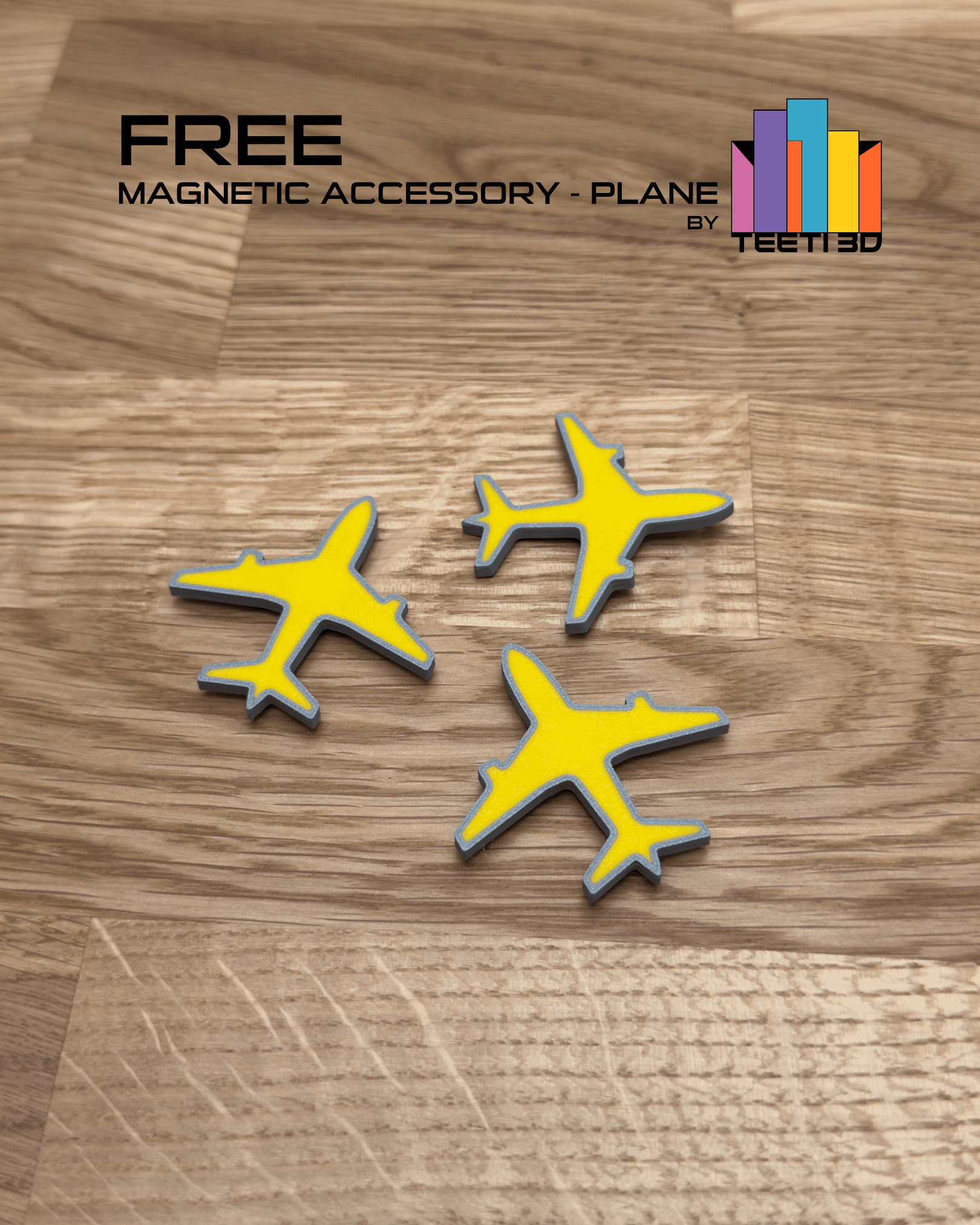 Magnetic Accesory - Plane by TeeT3D 3d model