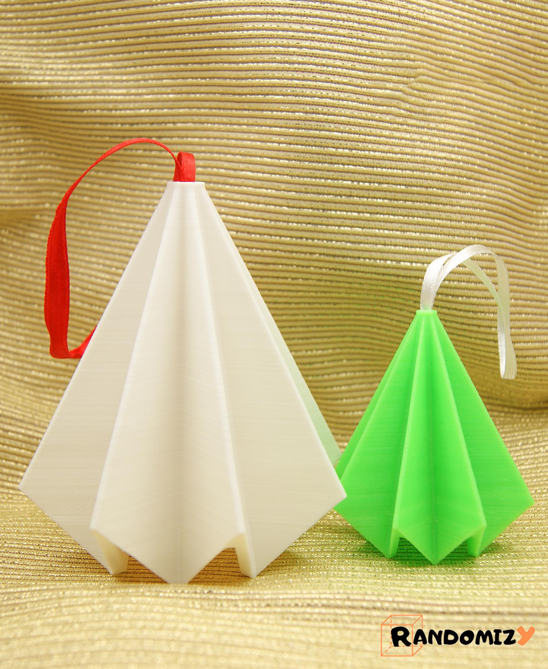 Origami Inspired Tree Ornament #2 3d model