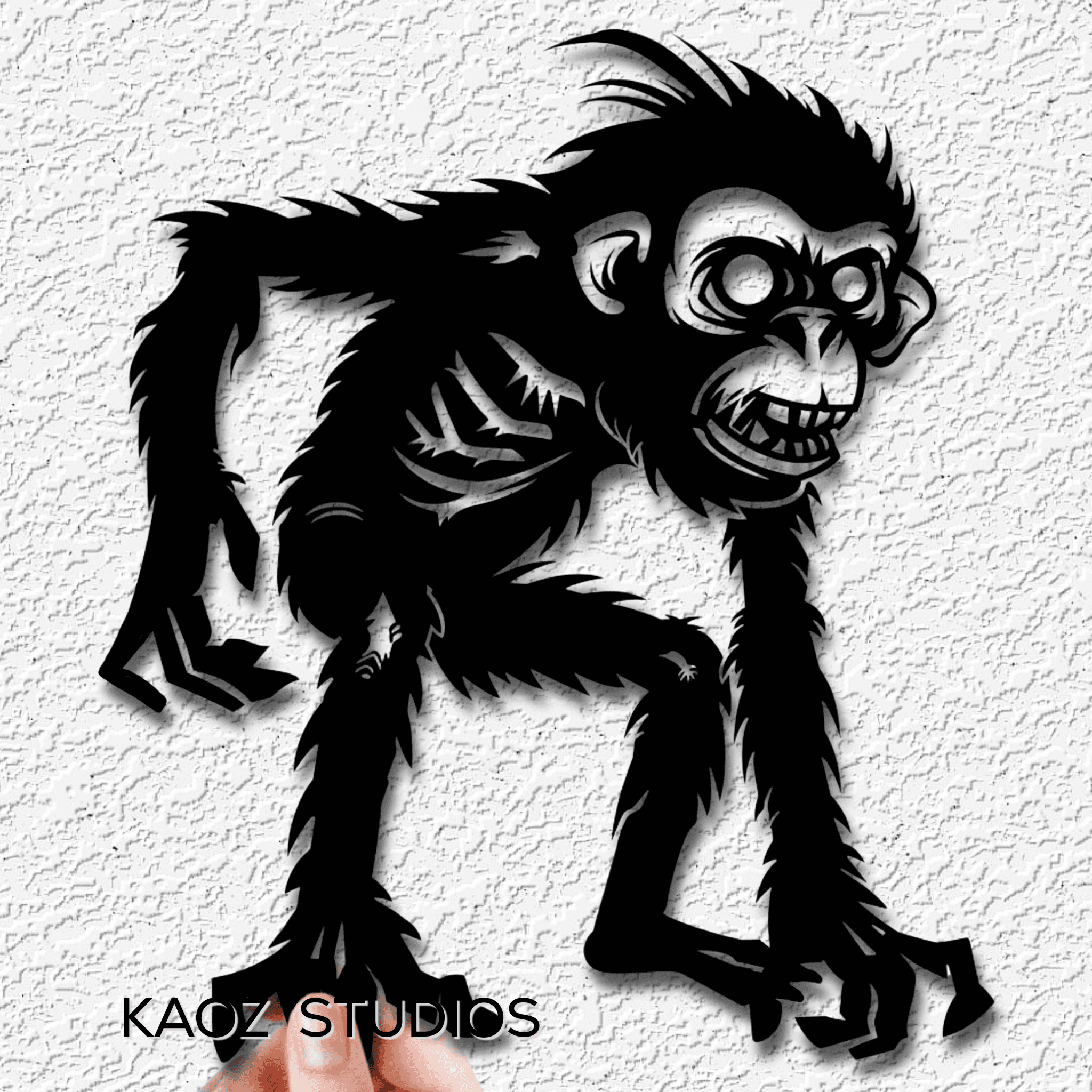 zombie monkey wall decor monster wall art halloween decoration 3d model