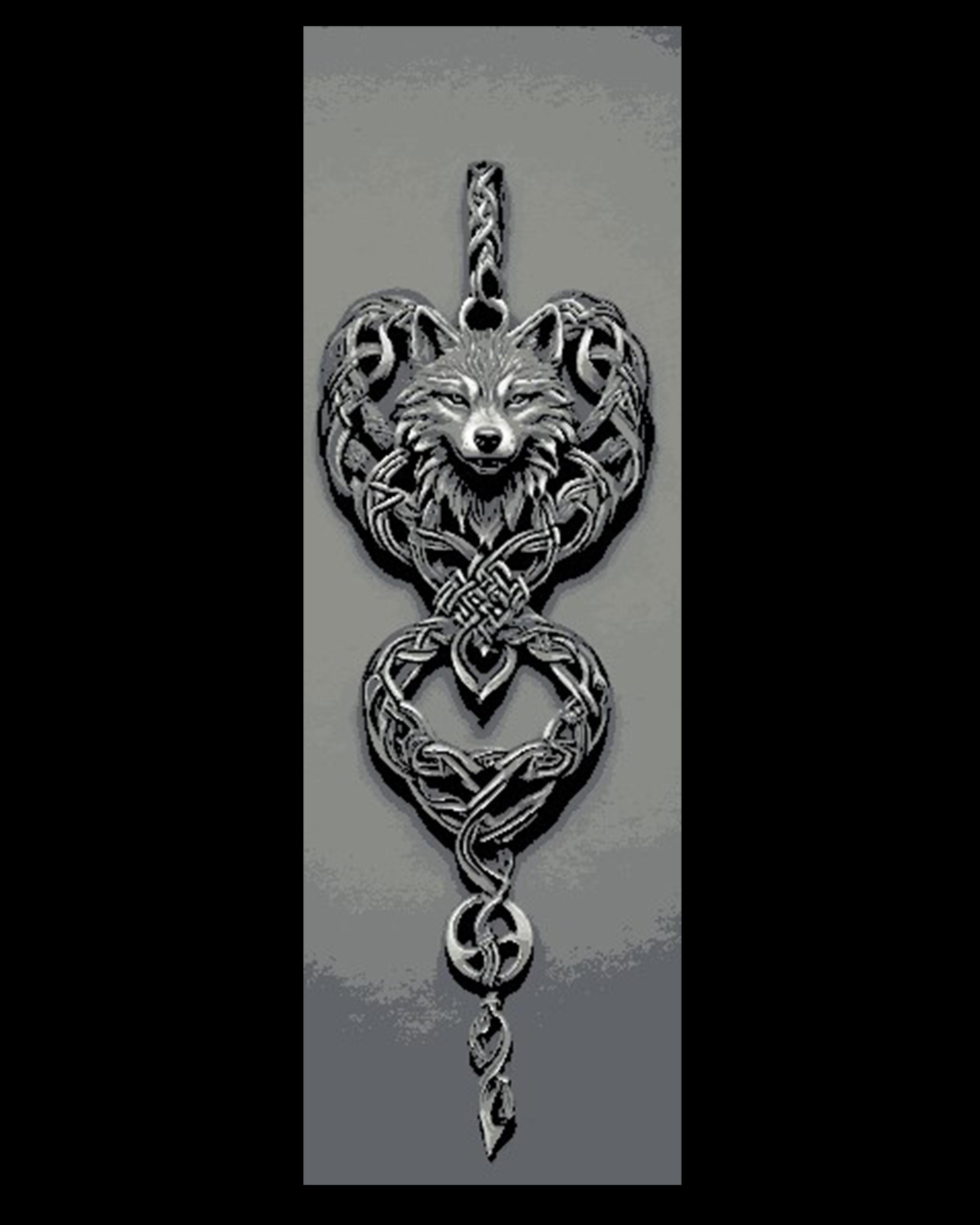 Celtic Knotwork Designs centered on the Wolf - Set of 3 Bookmarks 3d model