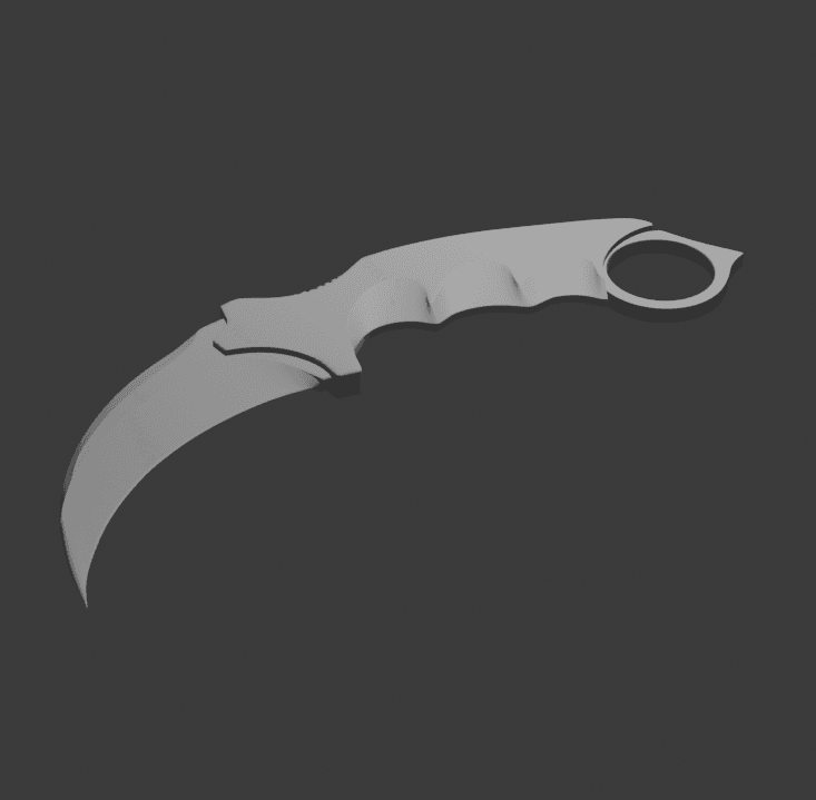 karambitknife.stl 3d model