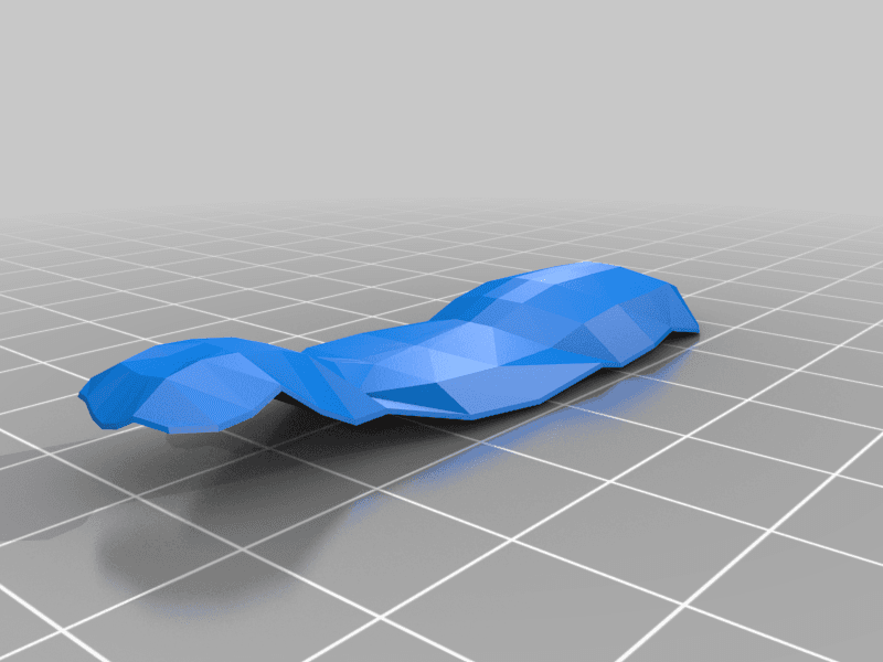 Low Poly Honey Badger for Dual Extrusion 3d model