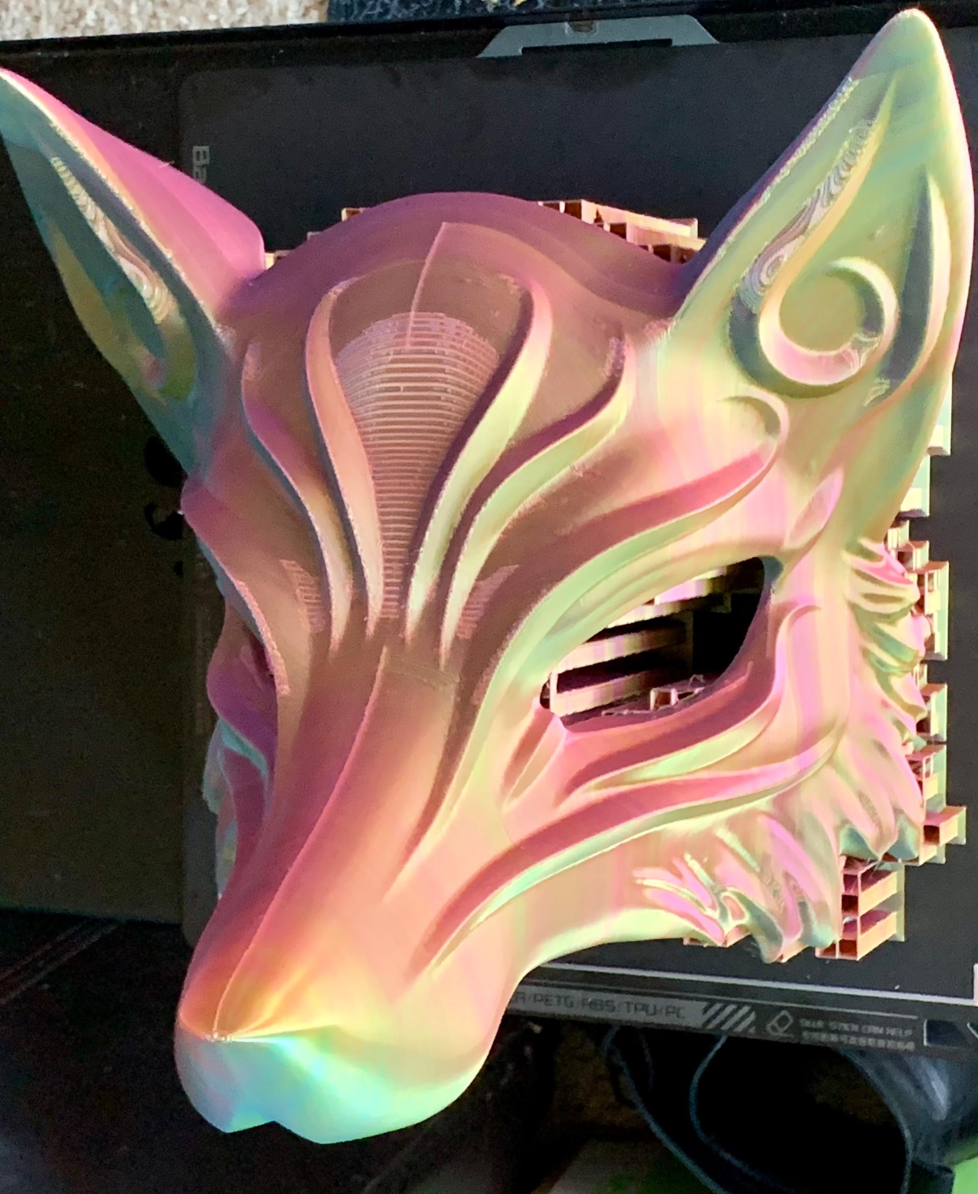 Kitsune Mask - Japanese Wearable 3d model