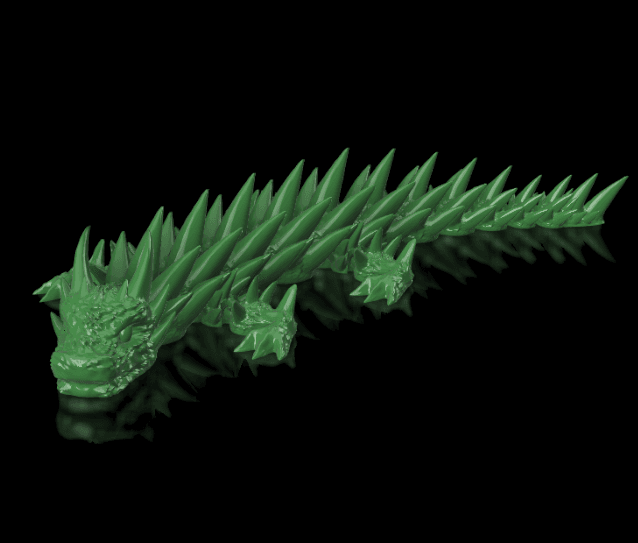 Articulated Bonespike Dragon (Gen. 2) 3d model