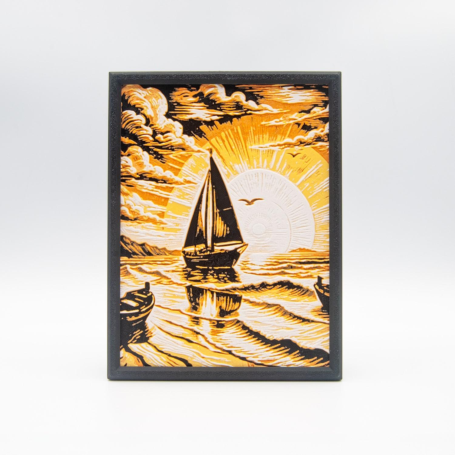 Sailor’s Sunrise Wall Art Frame 3d model