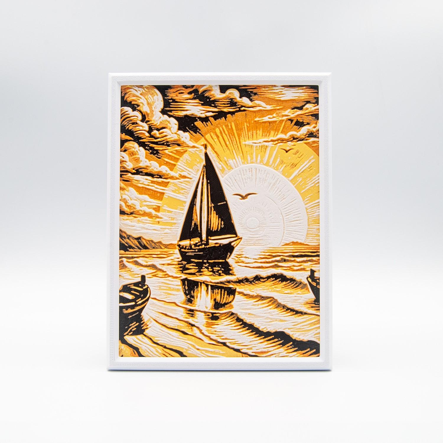 Sailor’s Sunrise Wall Art Frame 3d model