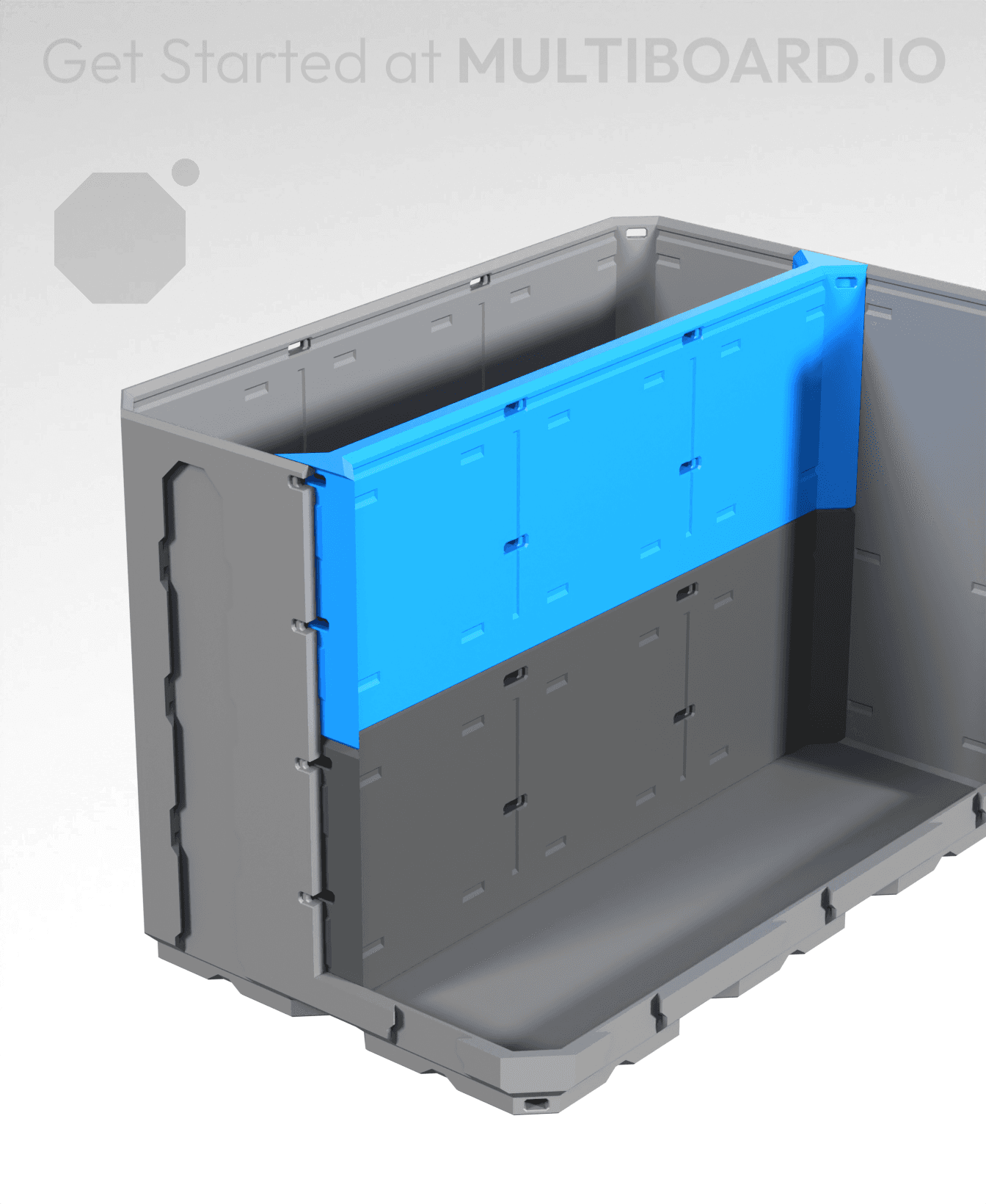 3x1H - Full Top Multibin Divider 3d model