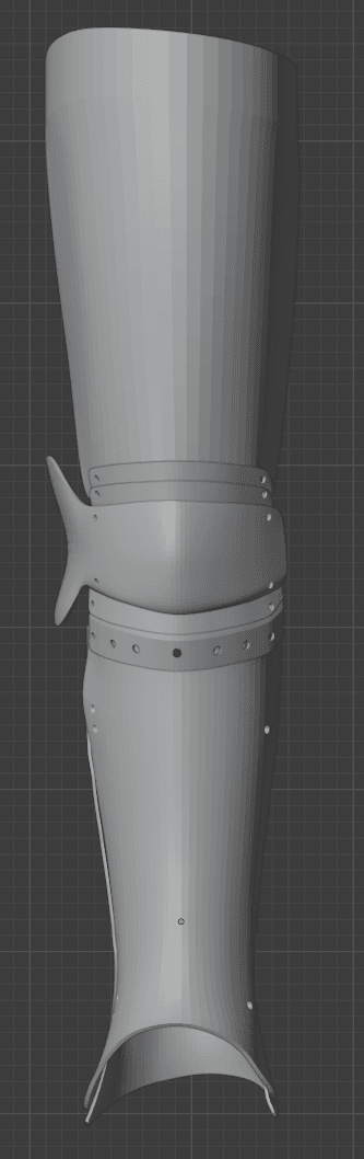 Platelegs, Greaves, Poleyn, Cuisse 3d model