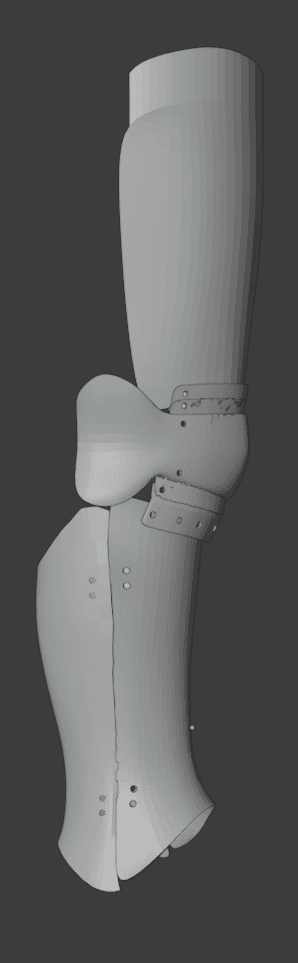 Platelegs, Greaves, Poleyn, Cuisse 3d model