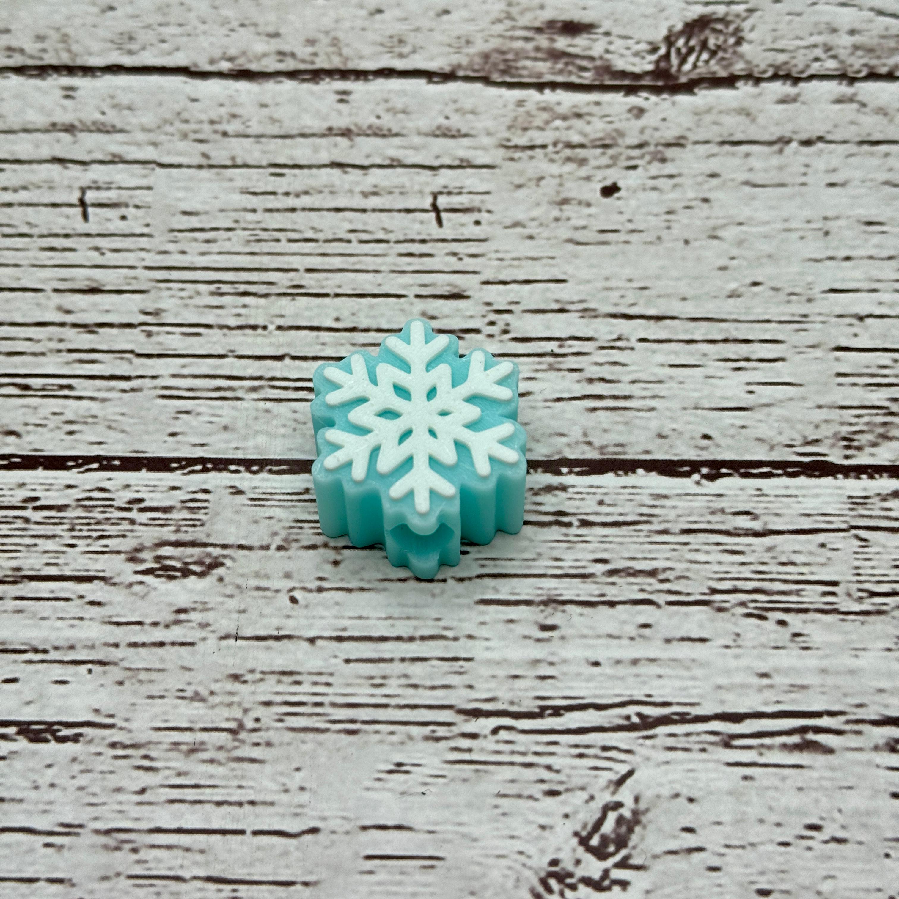Snowflake Straw Topper 3d model
