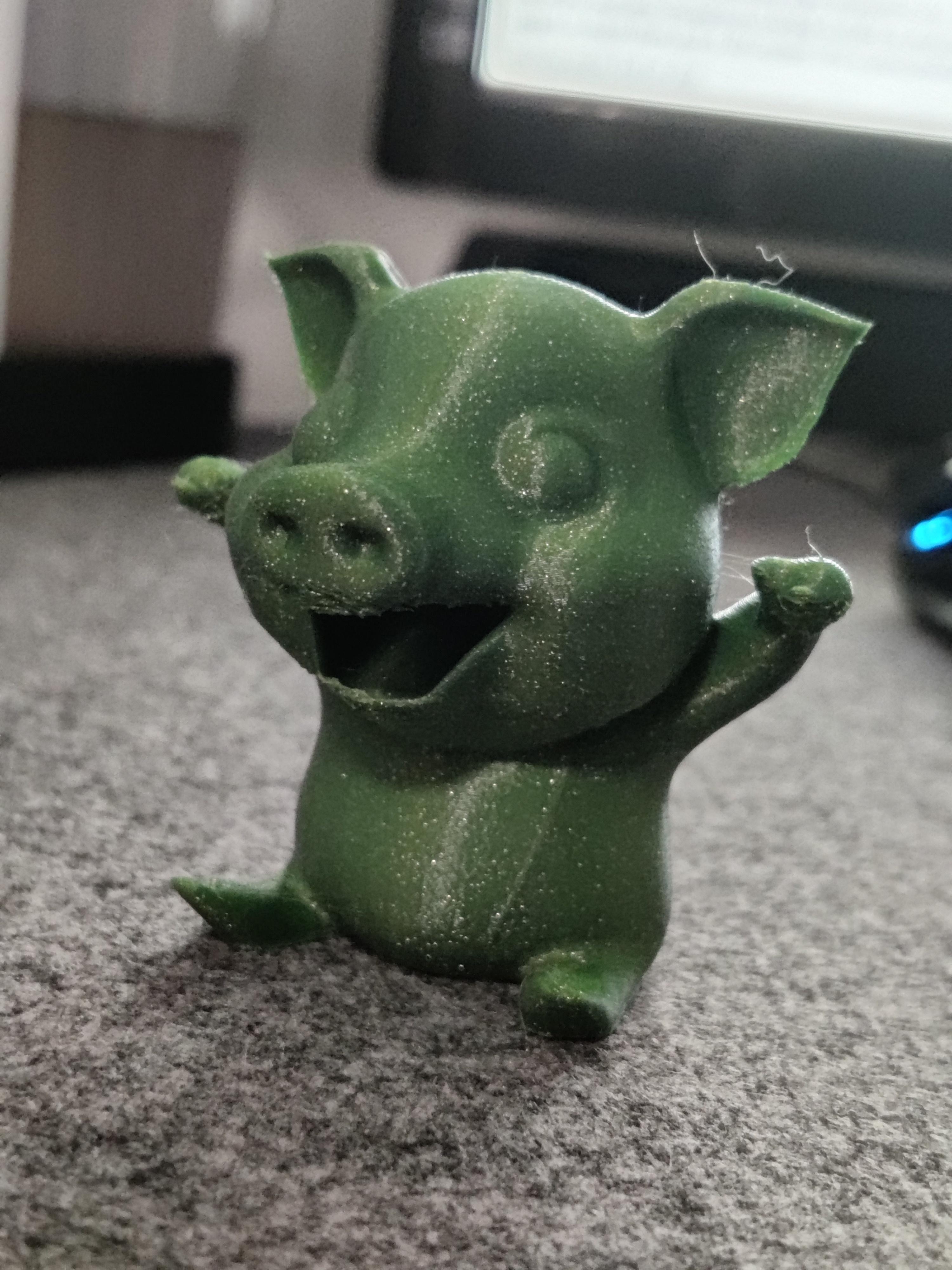 Happy Piglet - super cute little pig, this is going too live on my desk
 - 3d model