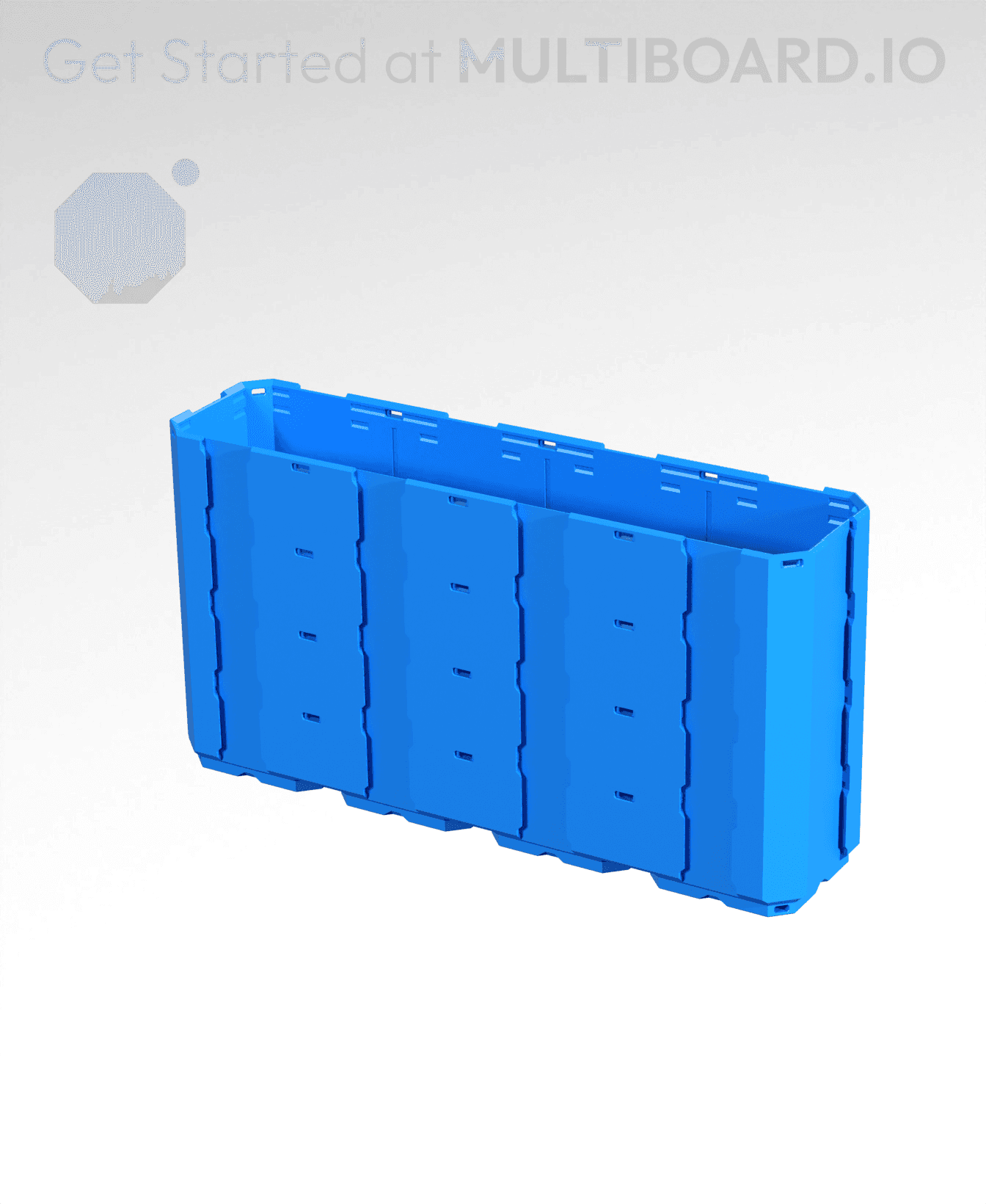 4x1x2 - Full Multipoint Rail - Multibin Shell 3d model