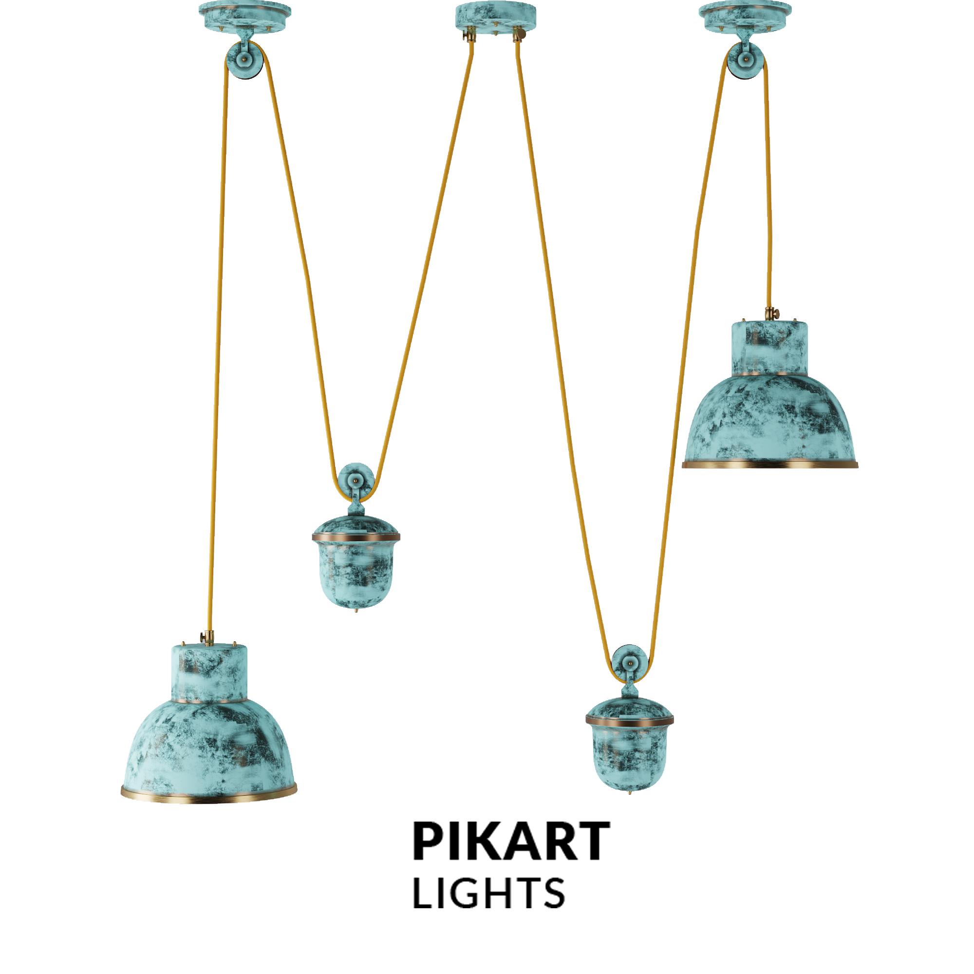 Double Counterweight lamp, SKU. 2362 by Pikartlight 3d model