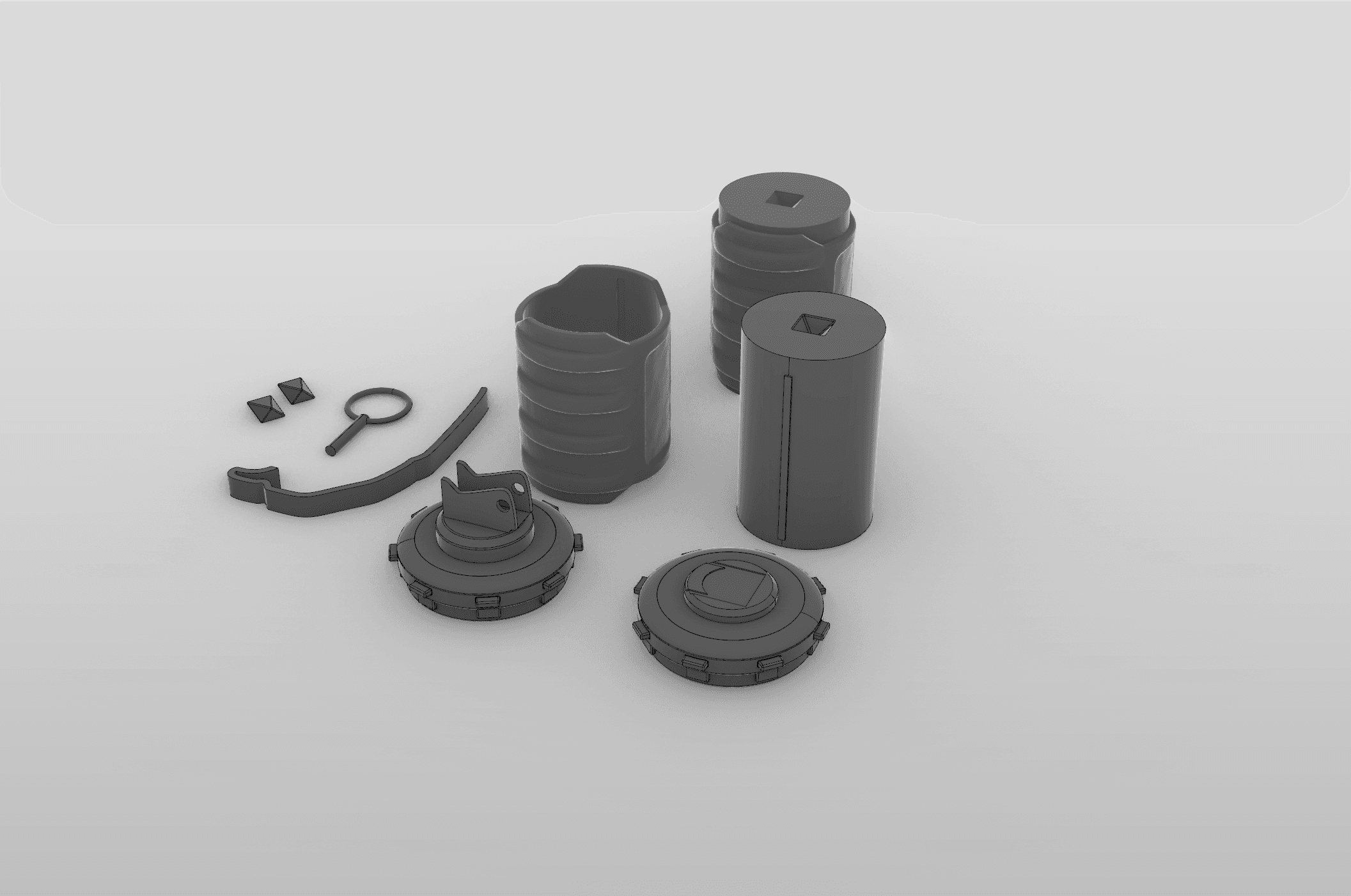 Helldivers 2 - G12 G-12 High Explosive Grenade - High Quality 3d Print Model!  3d model