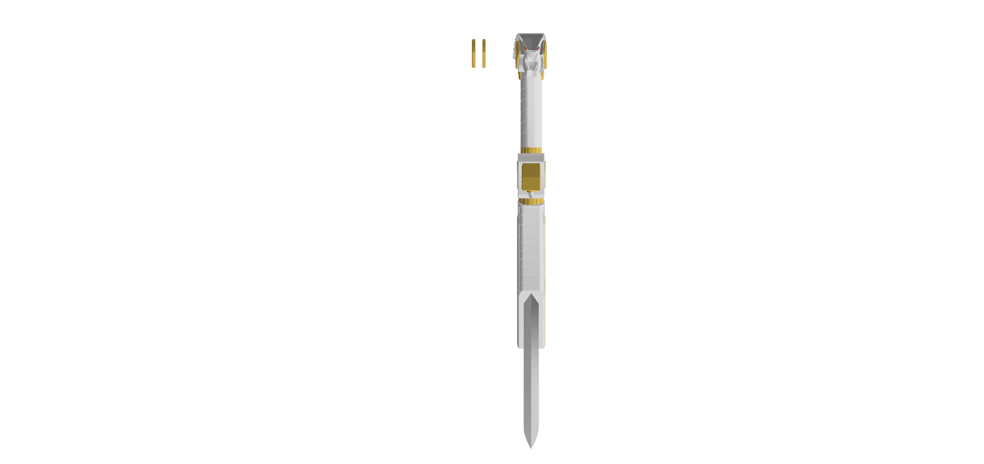White Ranger Tiger Sword / SABA - Mighty Morphin Power Rangers 3d model